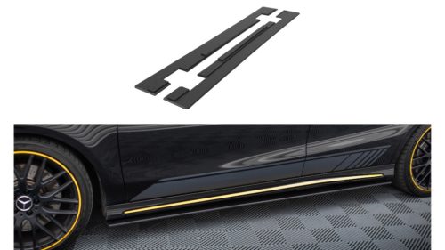Diffuser Mercedes-Benz CLA 45 C117 Facelift Side Skirts Street Pro Black-Red