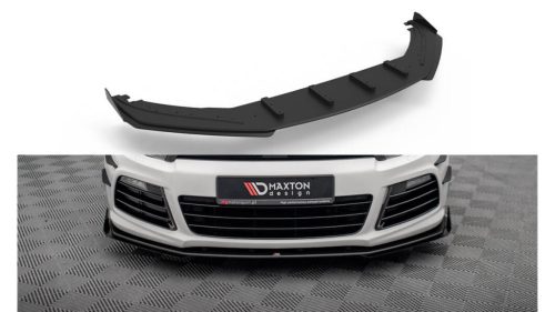 Splitter Volkswagen Scirocco III R Front Pro + flaps Black