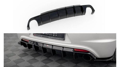 Diffuser Volkswagen Scirocco III R Rear Valance v.1 Gloss Black