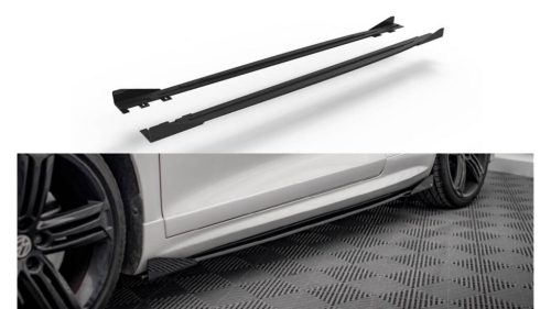 Diffuser Volkswagen Scirocco III R Side Skirts Street Pro Black + Gloss Flaps