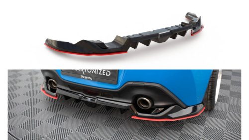 Splitter Toyota GR86 Rear Central with Diffuser v.2