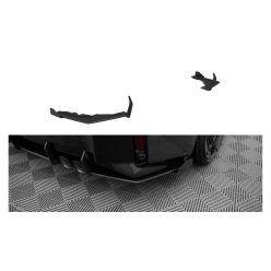  Splitter BMW 2 G87 M-Pack Rear Side Street Pro v.1 Black-Red + Gloss Flaps