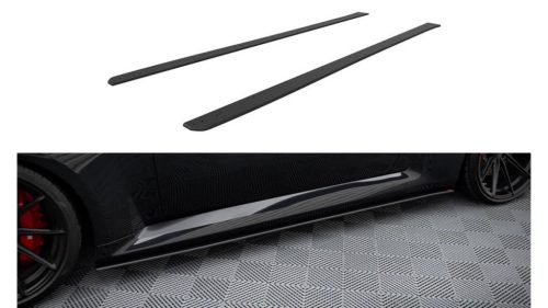 Diffuser BMW 2 G87 M-Pack Side Skirts Street Pro v.1 Black-Red