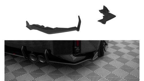 Splitter BMW 2 G87 M-Pack Rear Side Street Pro v.2 Black-Red