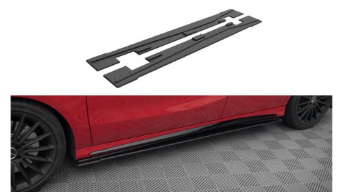 Diffuser Mercedes-Benz A W176 Facelift Side Skirts Street Pro Black-Red