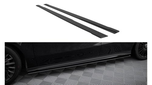 Maxton Design Küszöbtoldat Mercedes-Benz A W177 A35 Facelift (2023–) – Fekete-Piros