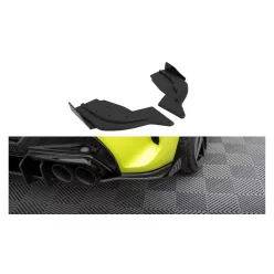   Maxton Design Hátsó Sarokelemek BMW 1 F40 M-Pack (2019–) – Fekete-Piros + Fényes Toldatok