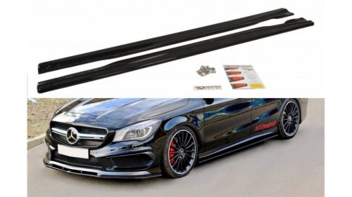 Maxton Design Küszöbtoldat Mercedes-Benz CLA 45 AMG C117 A45 AMG W176 – Fényes Fekete