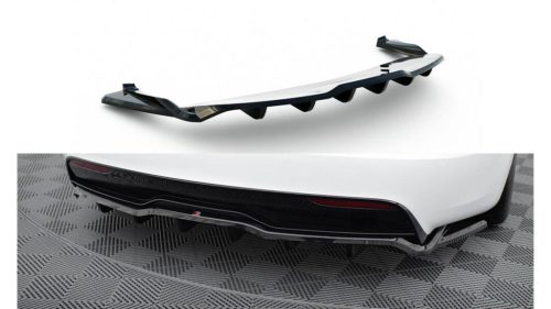 Splitter Tesla Model S Plaid I Facelift Rear Central with Diffuser v.2