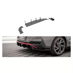   Maxton Design Hátsó Sarokelemek Hyundai I30 Fastback N-Line Mk3 Facelift (2020–) – Fényes Fekete