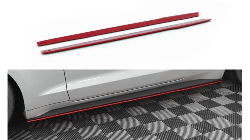 Diffuser Ford Mustang VI Facelift Side Skirts v.2 Gloss Black
