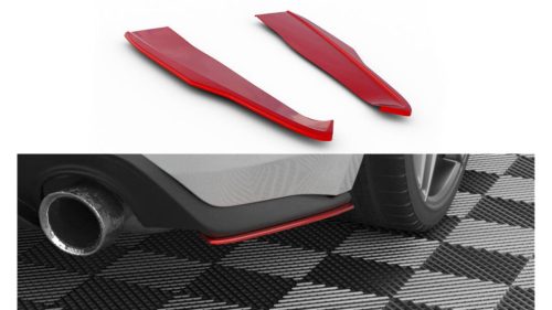 Splitter Ford Mustang VI Facelift RED Rear Side v.2