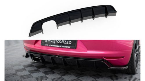 Diffuser Volkswagen Scirocco III Rear Valance v.1 Gloss Black