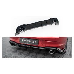   Diffuser Volkswagen Golf 8 GTE Rear Valance + Exhaust Ends Imitation Black
