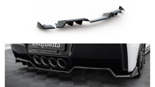 Central Rear Splitter (with vertical bars) + Rear Side Splitters Chevrolet Corvette C7