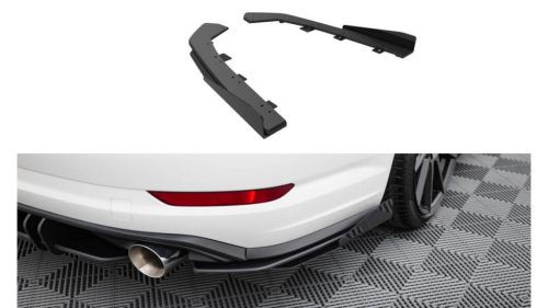 Splitter Volkswagen Jetta GLI Mk7 Rear Side Street Pro Black + Gloss Flaps