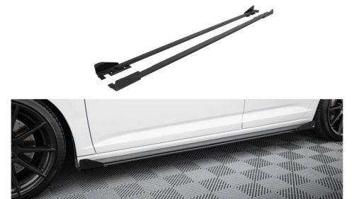 Side Skirts Volkswagen Jetta GLI Mk7 Street Pro Black + Gloss Flaps