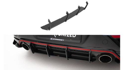 Maxton Design Hátsó Diffúzor Hyundai Veloster N Mk2 (2018–) – Fekete-Piros