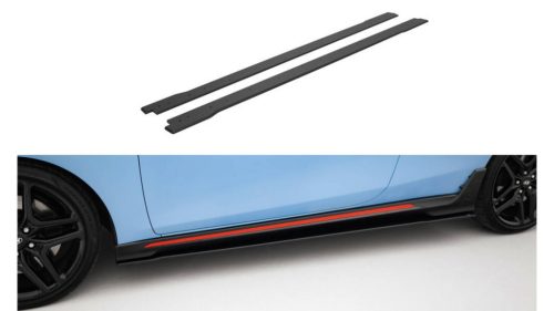 Maxton Design Küszöbtoldat Hyundai Veloster N Mk2 (2018–) – Fekete-Piros