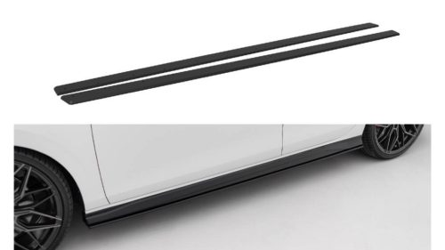 Side Skirts Volkswagen Golf GTI GTE GTI Clubsport R-Line Mk8 Street Pro Black v.2