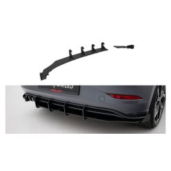   Diffuser Volkswagen Polo GTI Mk6 Facelift Rear Street Pro Gloss Flaps Black