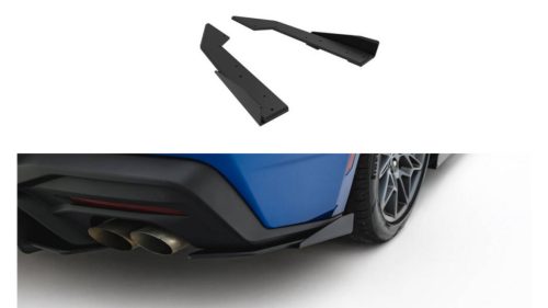 Splitter Ford Mustang GT Mk7 Rear Side Street Pro Black + Gloss Flaps