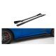 Side Skirts Ford Mustang GT Mk7 Street Pro Black-Red + Gloss Flaps