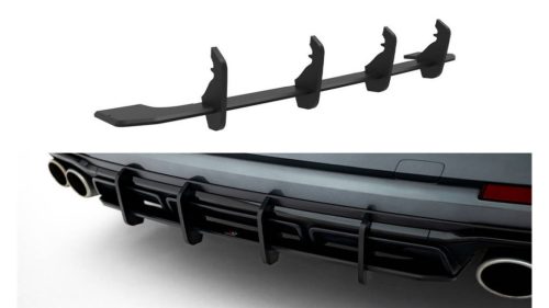 Diffuser Audi S8 D5 Facelift Rear Street Pro Black-Red