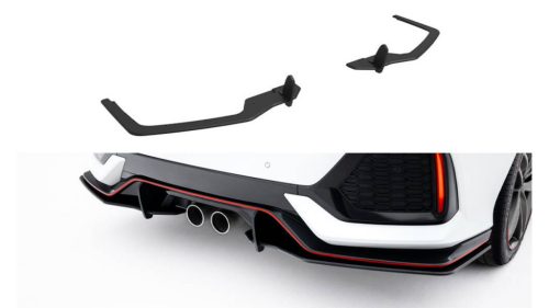 Splitter Honda Civic Sport Mk 10 Rear Side Street Pro Red