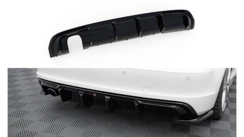 Diffuser Audi A3 S-Line 8V Rear Valance Version with a single exhaust tip