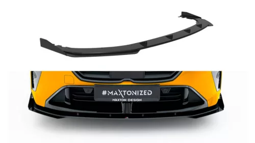 Maxton Design Első Toldat / Splitter BMW 1 F70 M-Pack (2024–) – Fekete-Piros + Fényes Toldatok