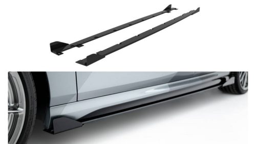 Side Skirts BMW 1 F70 Street Pro Black + Gloss Flaps
