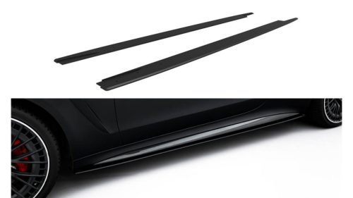 Maxton Design Küszöbtoldat Mercedes-AMG CLE 53 C236 (2023–) – Fényes Fekete-Piros