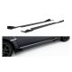 Side Skirts Subaru Impreza WRX STI Mk3 Facelift Street Pro Black-Red + Gloss Flaps