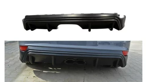 Maxton Design Hátsó Kötény / Diffúzor Ford Focus ST Mk3 Facelift RS-Look ABS Műanyag