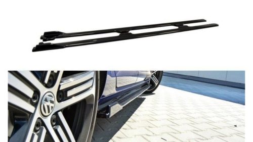 Diffuser Volkswagen Golf 7 Facelift R Side Skirts v.1 Gloss Black