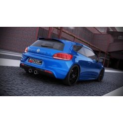Diffuser Volkswagen Scirocco III R Rear Dual Tips Not primed