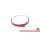 Decorative stripe for self sticking - Red