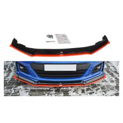Splitter Subaru BRZ Facelift Front v.5 Gloss Black + Red