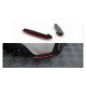 Splitter Subaru BRZ Rear Side v.2 Gloss Black + Red