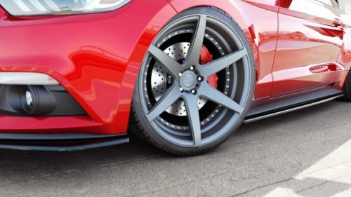 Diffuser Ford Mustang VI Side Skirts Gloss Black