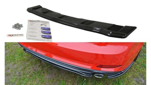 Splitter Audi A5 F5 S-Line Rear Central without Diffuser Gloss Black