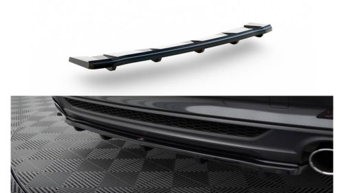 Splitter Audi A5 F5 S-Line Rear Central with Diffuser Gloss Black