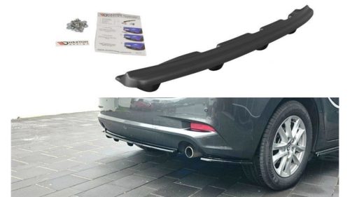Splitter Mazda 3 III Facelift Rear Central with Diffuser Gloss Black