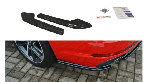 Splitter Audi A4 B9 S-Line Rear Gloss Black