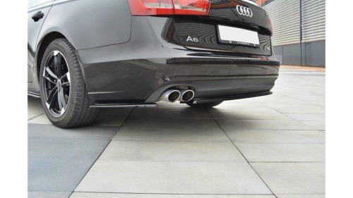 Splitter Audi A6 C7 Avant Rear Side Gloss Black