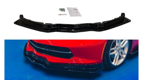 Splitter Chevrolet Corvette C7 Front v.1 Gloss Black
