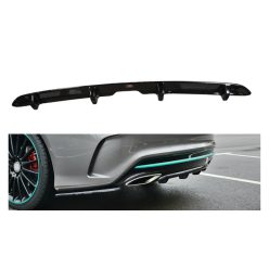   Maxton Design Hátsó Kötény / Diffúzor Mercedes-Benz CLA C117 Facelift AMG Line (2016–2019) – Fényes Fekete