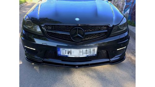 Splitter Mercedes-Benz C63 AMG W204 Facelift S204 Facelift Front Gloss Black