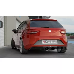   Maxton Design Hátsó Kötény / Diffúzor Seat Leon Cupra Mk3 Facelift (2017–2020) – Fényes Fekete